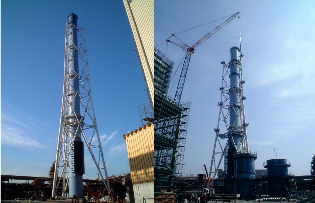 君津共同火力株式会社5号機発電設備煙突工事