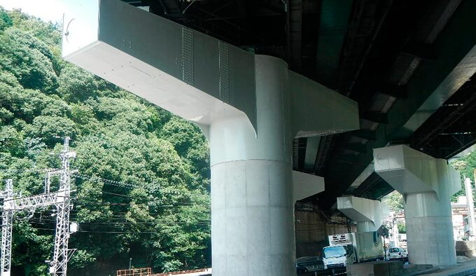 耐震補強(橋脚構造の変更)